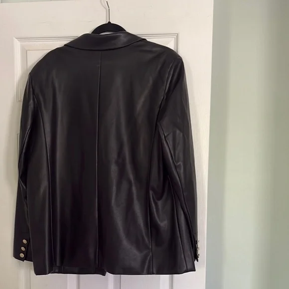 INC International Concepts Black Double-Breasted Blazer - Picture 5 of 5